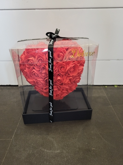 Rose Foam Heart on Stand